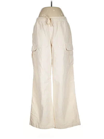 Pre-owned Aerie Cargo Pants In Ivory