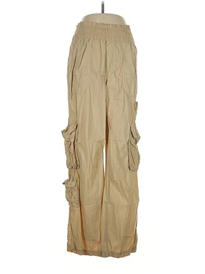 Pre-owned Aerie Cargo Pants In Tan
