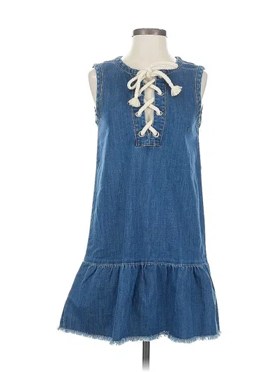 Pre-owned Aerie Casual Dress In Blue