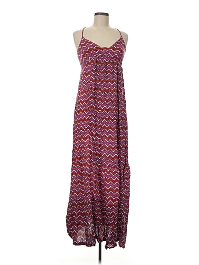 Pre-owned Aerie Casual Dress In Burgundy