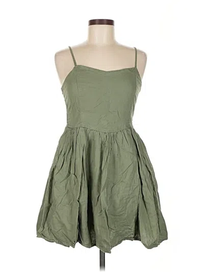 Pre-owned Aerie Casual Dress In Green