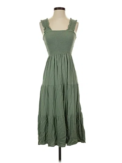 Pre-owned Aerie Casual Dress In Green