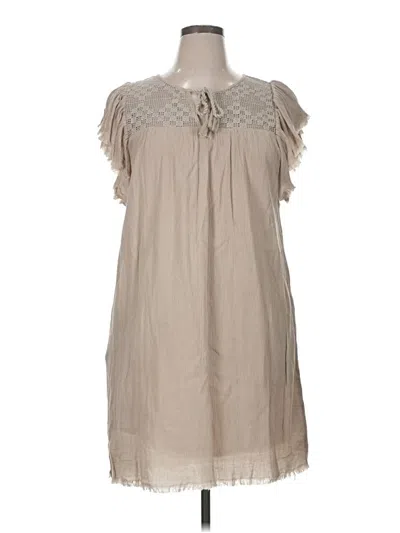 Pre-owned Aerie Casual Dress In Tan