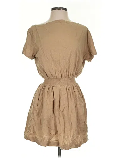 Pre-owned Aerie Casual Dress In Tan