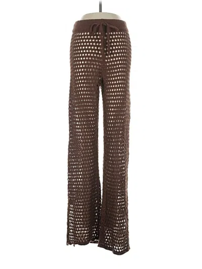 Pre-owned Aerie Casual Pants In Brown