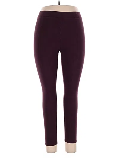 Pre-owned Aerie Casual Pants In Burgundy