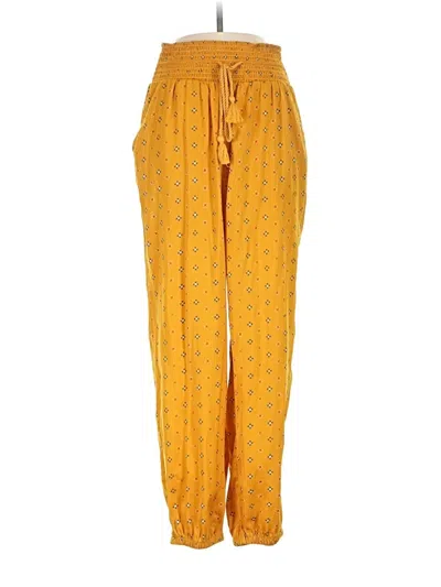 Pre-owned Aerie Casual Pants In Yellow