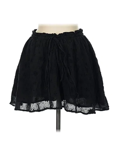 Pre-owned Aerie Casual Skirt In Black