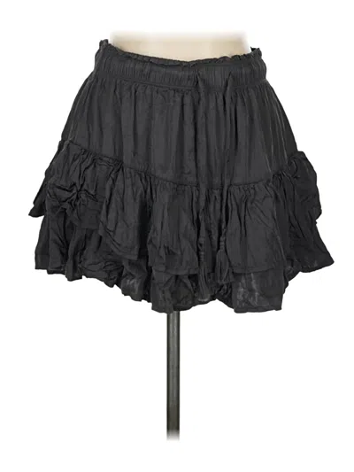 Pre-owned Aerie Casual Skirt In Black