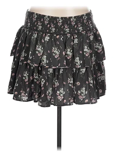 Pre-owned Aerie Casual Skirt In Black