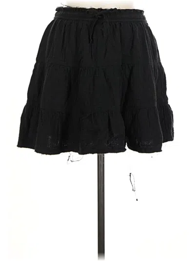 Pre-owned Aerie Casual Skirt In Black