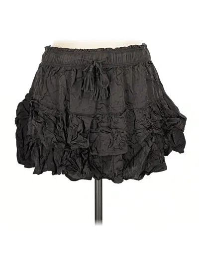 Pre-owned Aerie Casual Skirt In Black