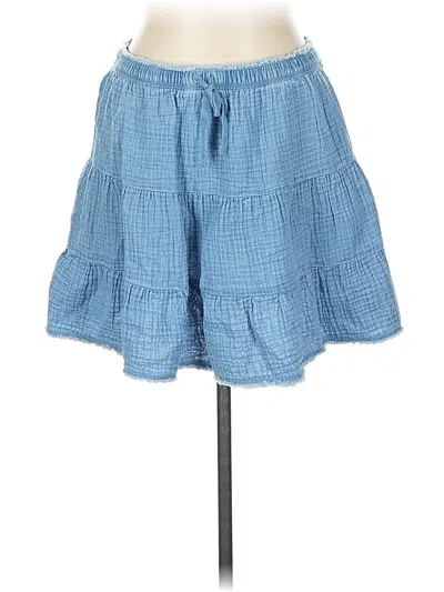Pre-owned Aerie Casual Skirt In Blue