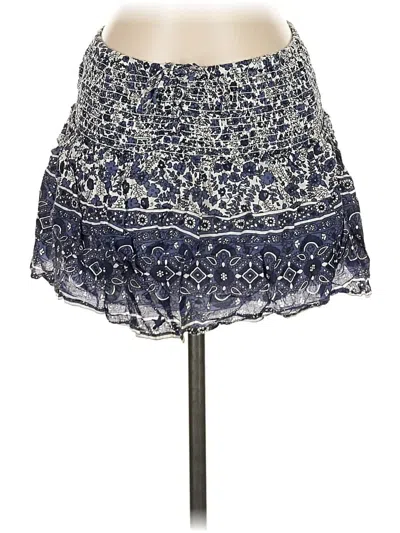Pre-owned Aerie Casual Skirt In Blue