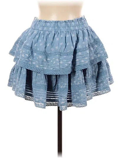 Pre-owned Aerie Casual Skirt In Blue