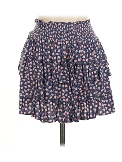 Pre-owned Aerie Casual Skirt In Blue