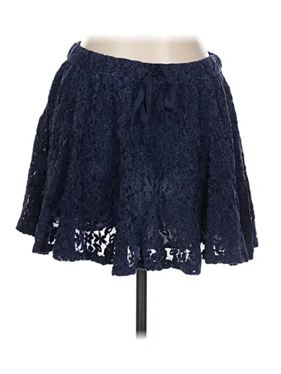 Pre-owned Aerie Casual Skirt In Blue