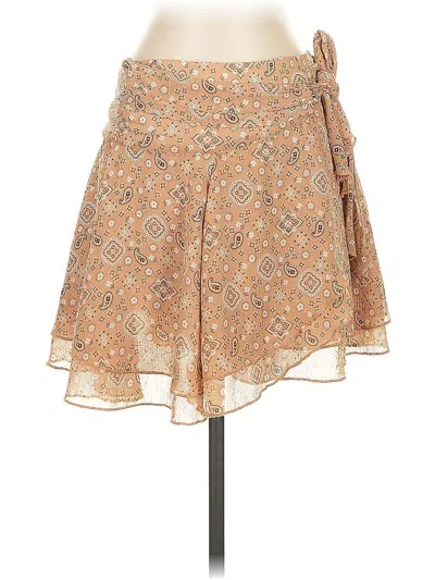 Pre-owned Aerie Casual Skirt In Brown