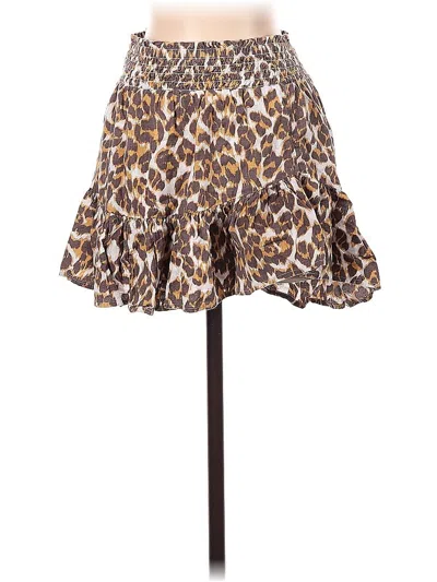 Pre-owned Aerie Casual Skirt In Brown