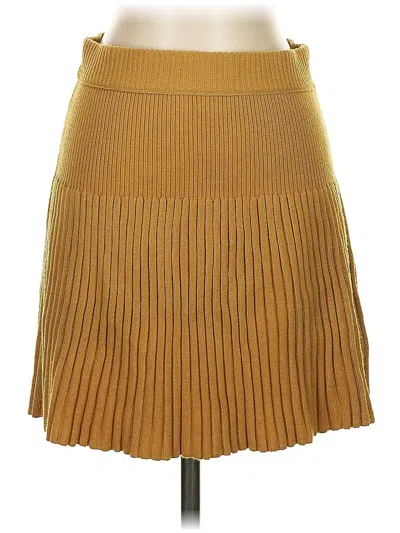 Pre-owned Aerie Casual Skirt In Brown