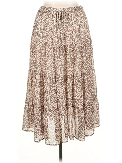 Pre-owned Aerie Casual Skirt In Brown