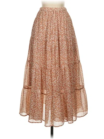 Pre-owned Aerie Casual Skirt In Brown