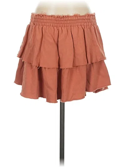 Pre-owned Aerie Casual Skirt In Brown