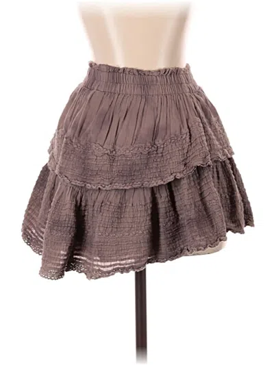 Pre-owned Aerie Casual Skirt In Brown