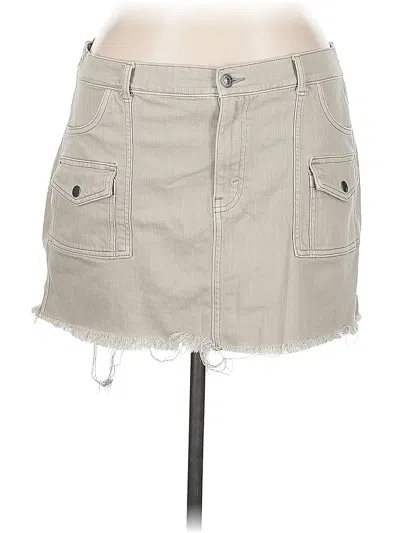 Pre-owned Aerie Casual Skirt In Gray
