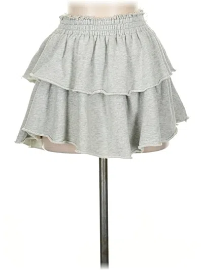 Pre-owned Aerie Casual Skirt In Gray