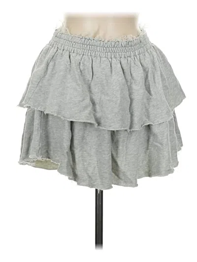 Pre-owned Aerie Casual Skirt In Gray