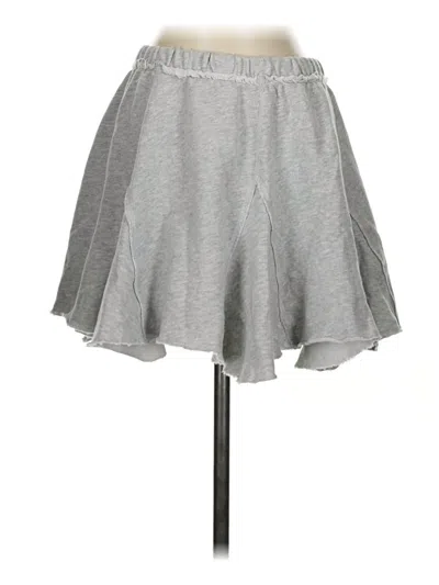 Pre-owned Aerie Casual Skirt In Gray