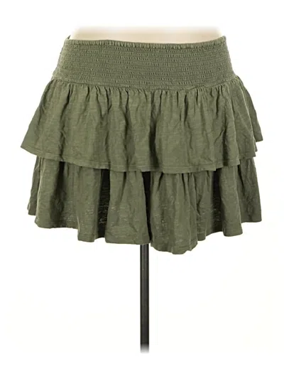 Pre-owned Aerie Casual Skirt In Green