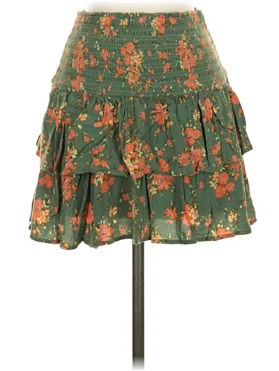 Pre-owned Aerie Casual Skirt In Green