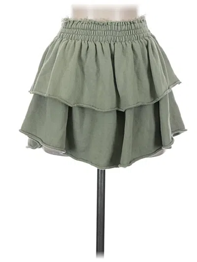 Pre-owned Aerie Casual Skirt In Green