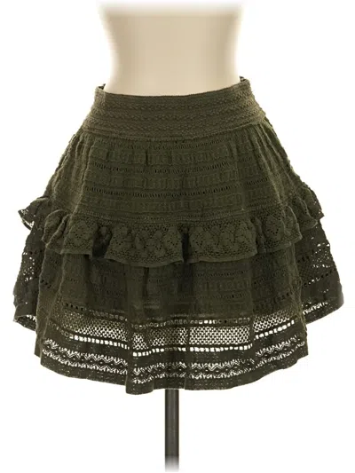Pre-owned Aerie Casual Skirt In Green