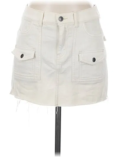 Pre-owned Aerie Casual Skirt In Ivory