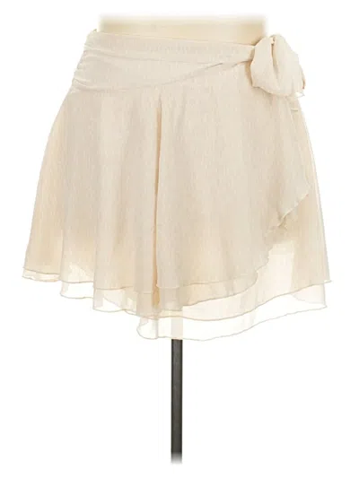 Pre-owned Aerie Casual Skirt In Ivory
