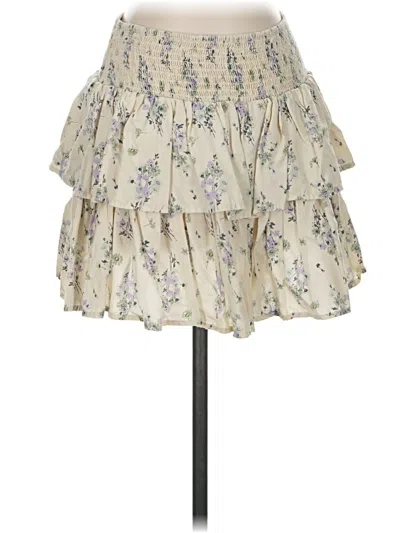 Pre-owned Aerie Casual Skirt In Ivory