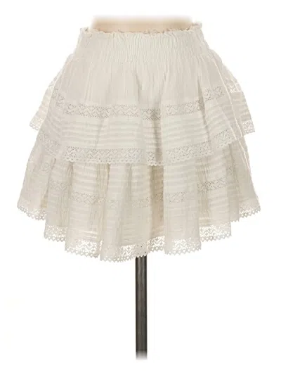 Pre-owned Aerie Casual Skirt In Ivory