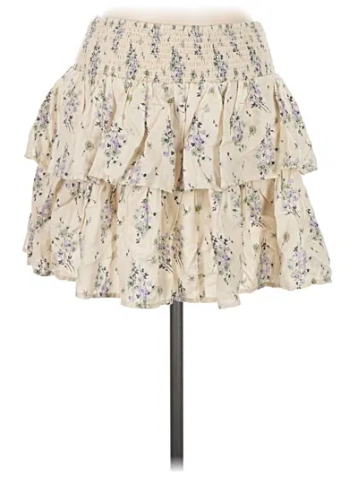 Pre-owned Aerie Casual Skirt In Ivory