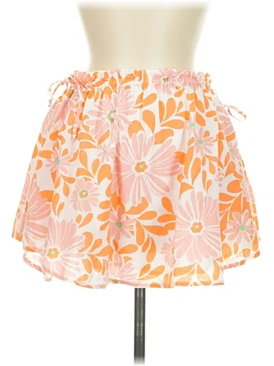 Pre-owned Aerie Casual Skirt In Orange