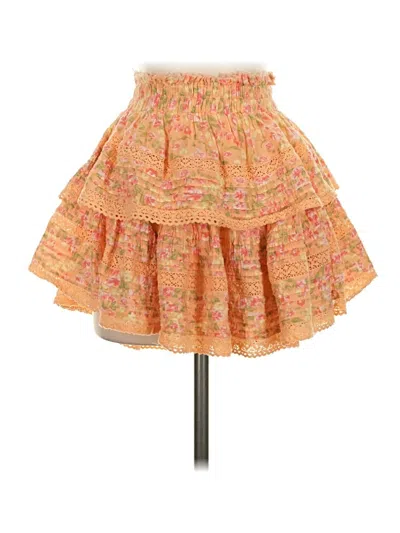 Pre-owned Aerie Casual Skirt In Orange