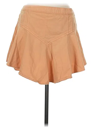 Pre-owned Aerie Casual Skirt In Tan