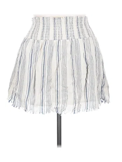 Pre-owned Aerie Casual Skirt In White