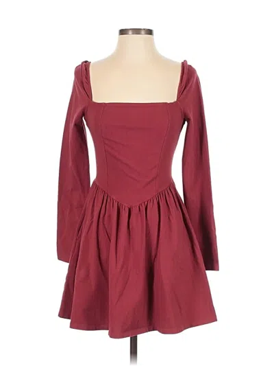 Pre-owned Aerie Cocktail Dress In Burgundy