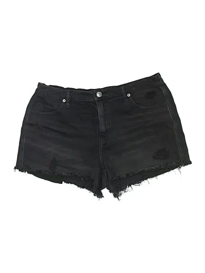 Pre-owned Aerie Denim Shorts In Black