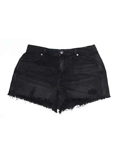 Pre-owned Aerie Denim Shorts In Black