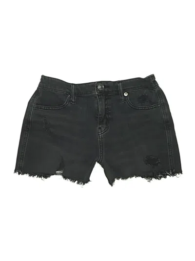 Pre-owned Aerie Denim Shorts In Black