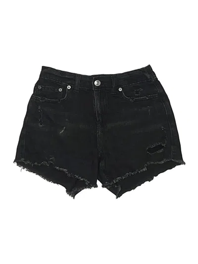 Pre-owned Aerie Denim Shorts In Black